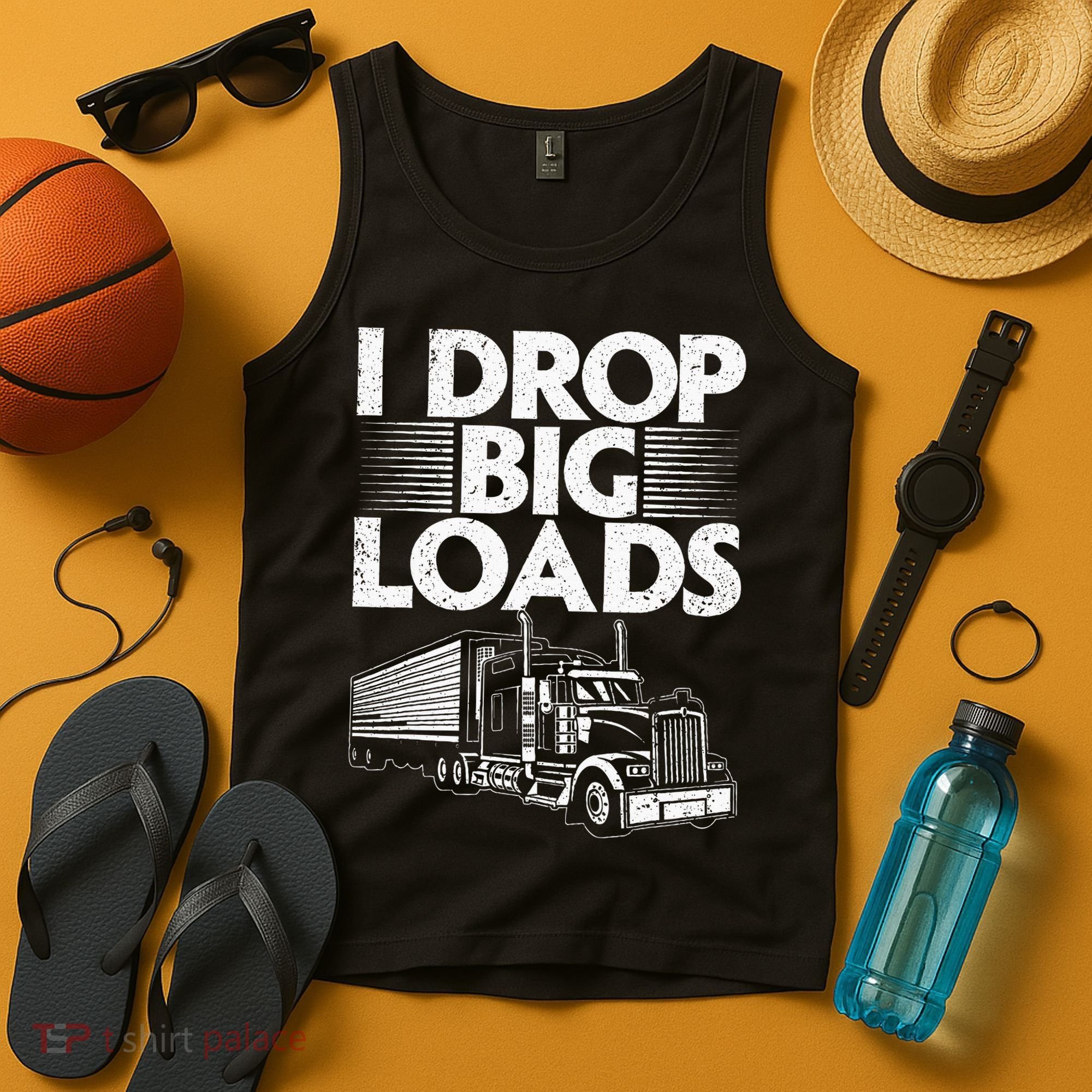 Trucker Semi Truck Driver Lover Tank Top