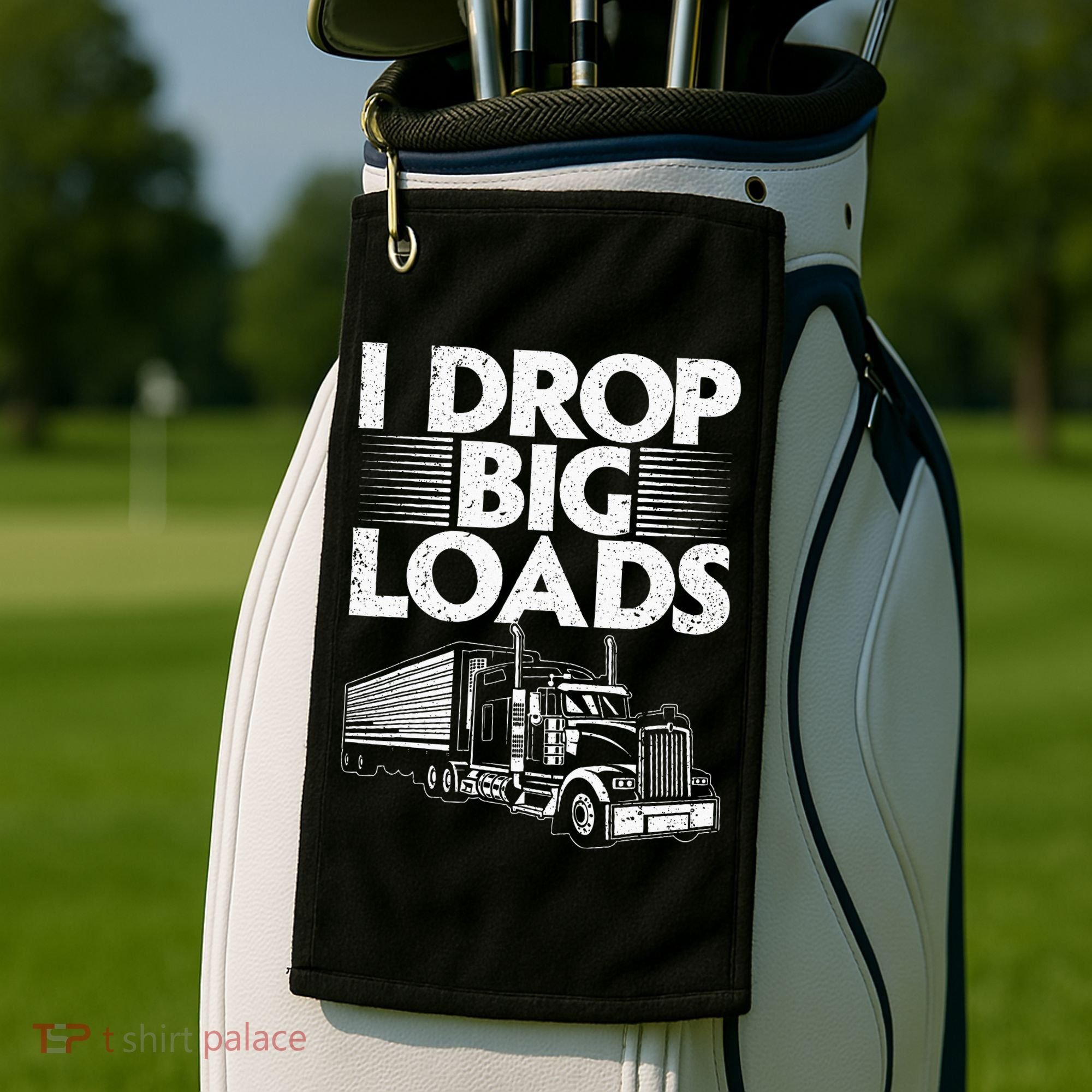 Trucker Semi Truck Driver Lover Golf Towel