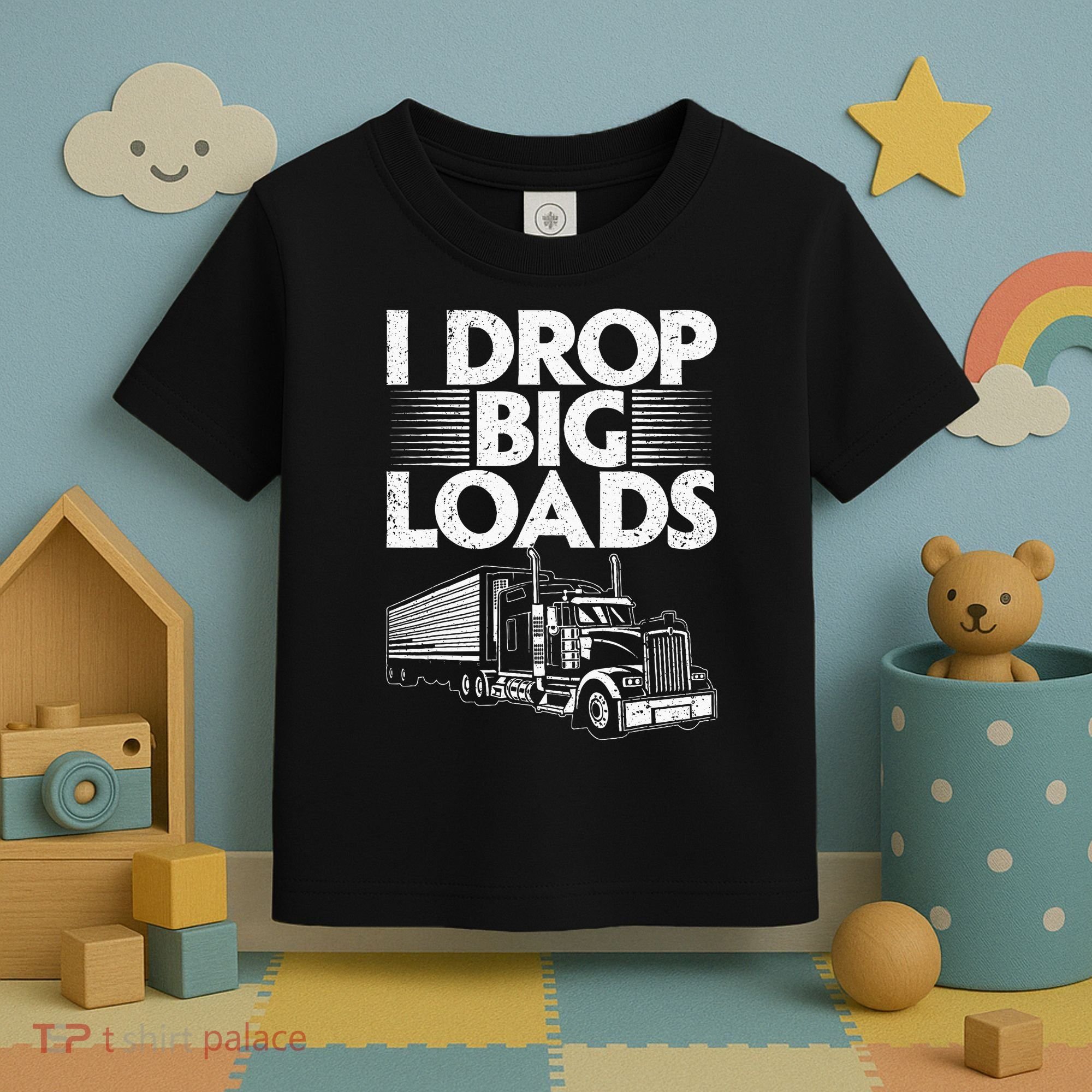 Trucker Semi Truck Driver Lover Toddler T-Shirt