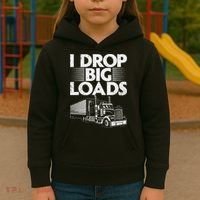 Trucker Semi Truck Driver Lover Kids Hoodie thumb 3