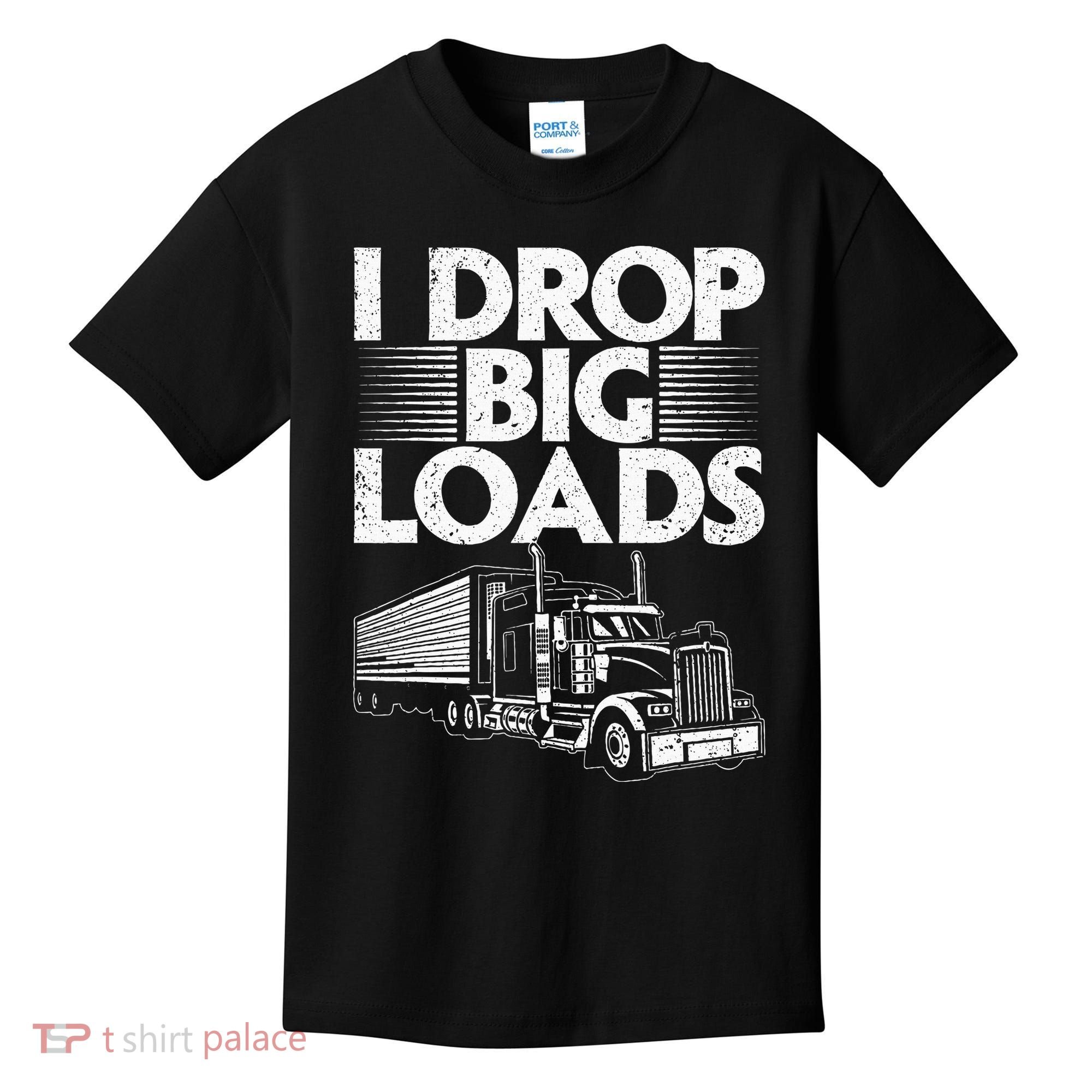 Trucker Semi Truck Driver Lover Kids T-Shirt