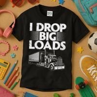 Trucker Semi Truck Driver Lover Kids T-Shirt thumb 3