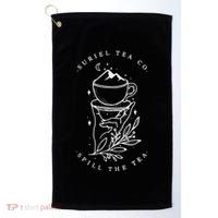 The SurielS Tea Co Spill The Tea Golf Towel thumb 0