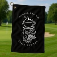 The SurielS Tea Co Spill The Tea Golf Towel thumb 1