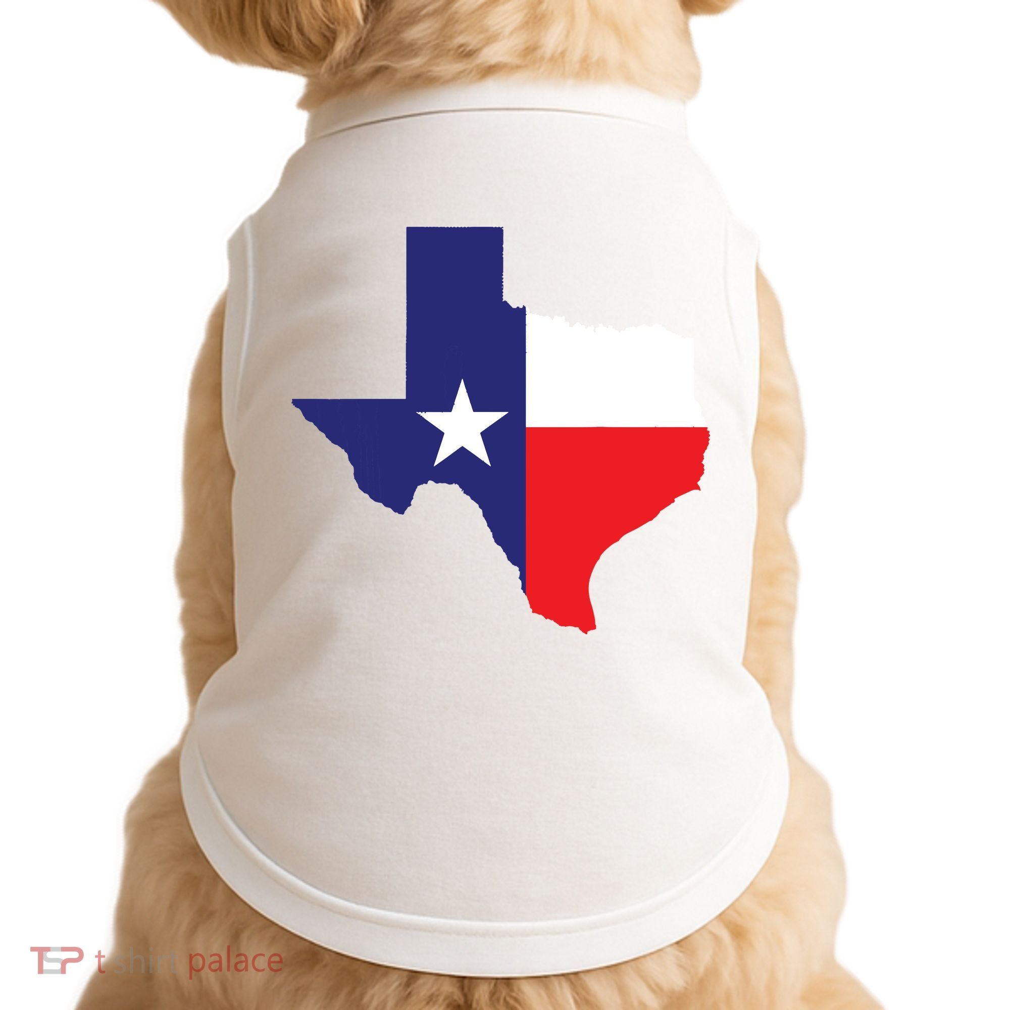 Texas State Usa Distressed Flag Grunge Texas Doggie Tank