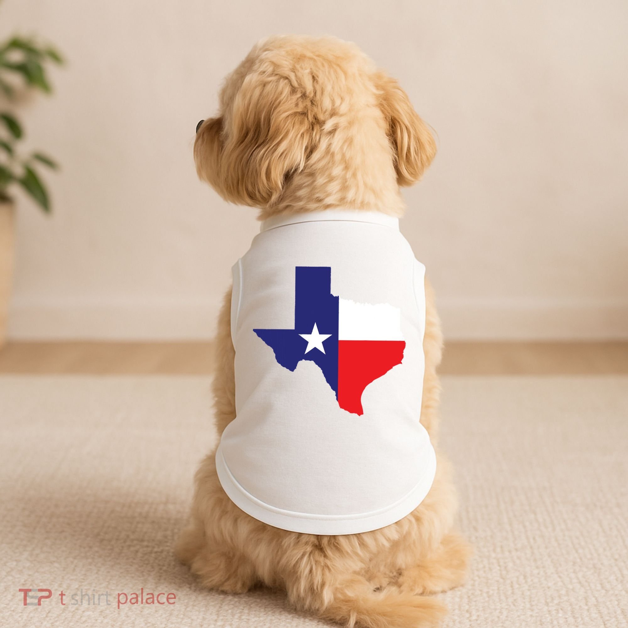 Texas State Usa Distressed Flag Grunge Texas Doggie Tank