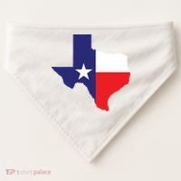 Texas State Usa Distressed Flag Grunge Texas USA-Made Doggie Bandana thumb 0