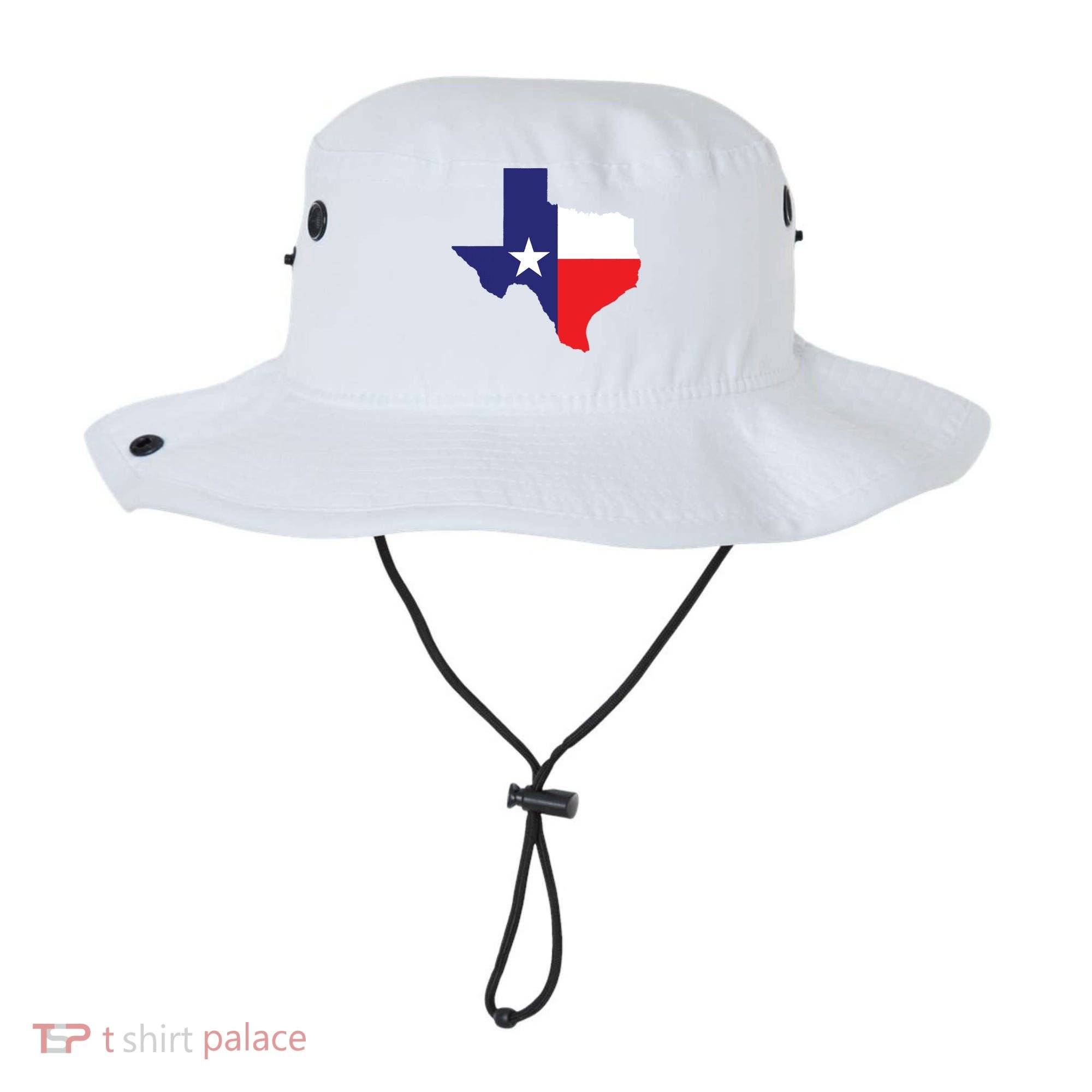 Texas State Usa Distressed Flag Grunge Texas Bucket Hat