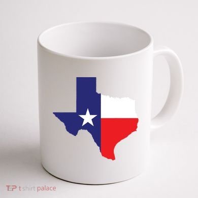 Texas State Usa Distressed Flag Grunge Texas Coffee Mug back