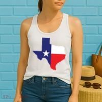 Texas State Usa Distressed Flag Grunge Texas Women's Tank Top thumb 2
