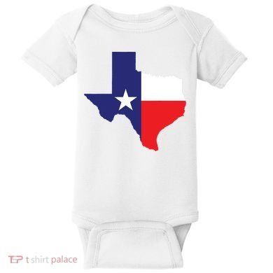 Texas State Usa Distressed Flag Grunge Texas Baby Bodysuit