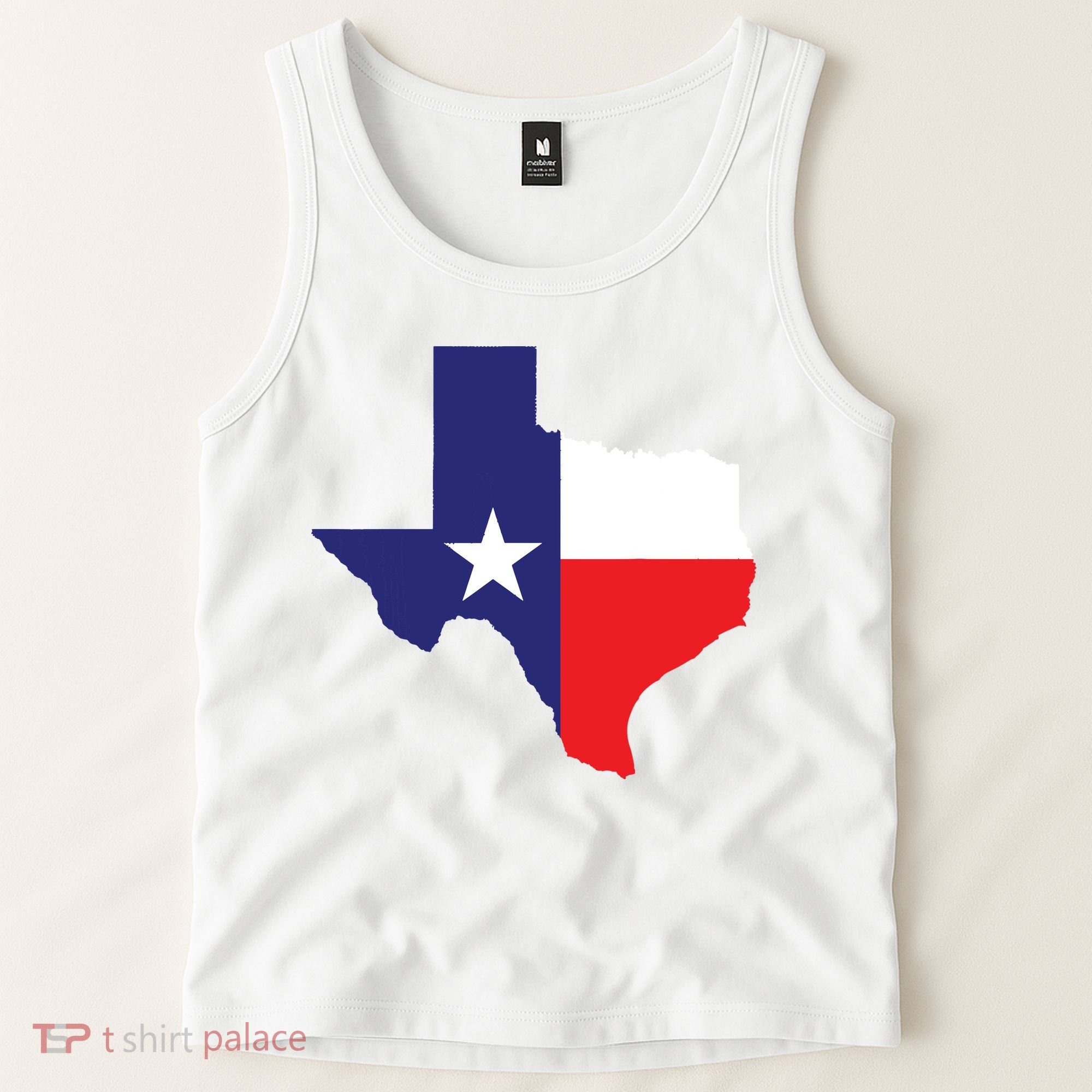 Texas State Usa Distressed Flag Grunge Texas Tank Top