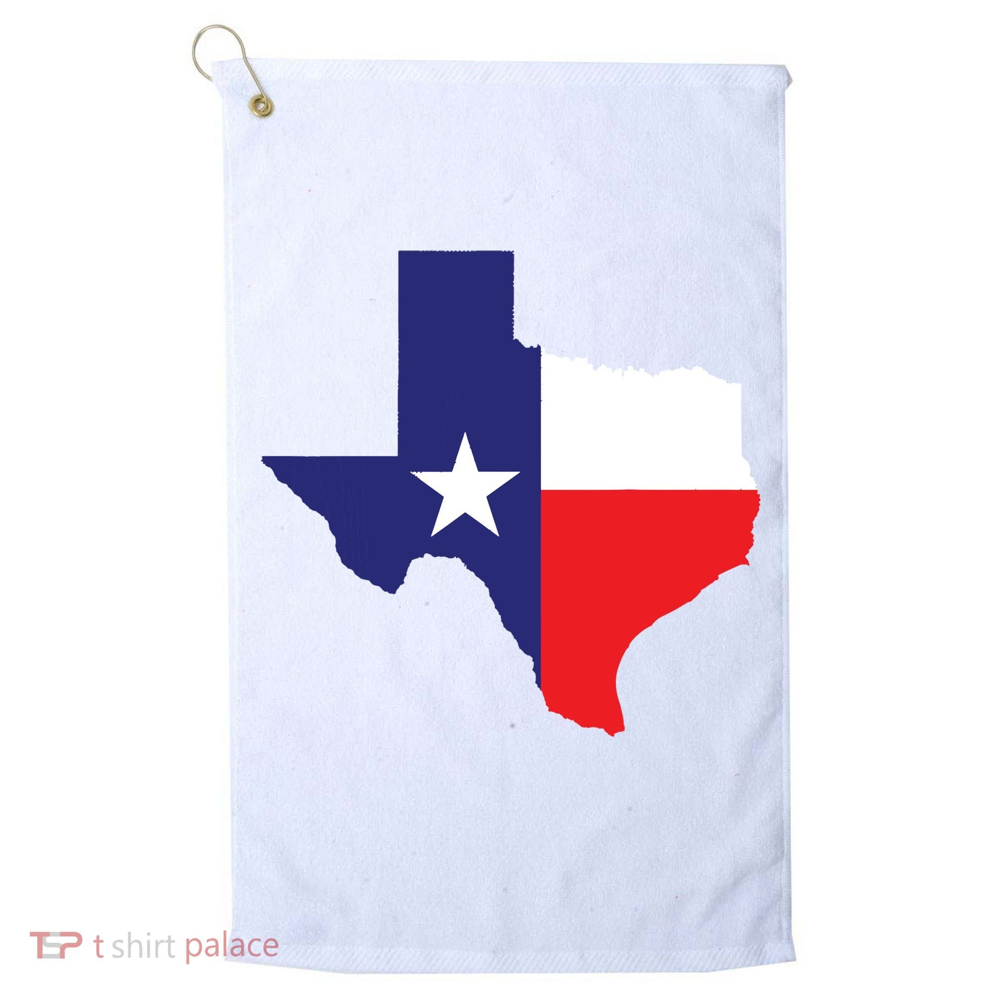 Texas State Usa Distressed Flag Grunge Texas Golf Towel
