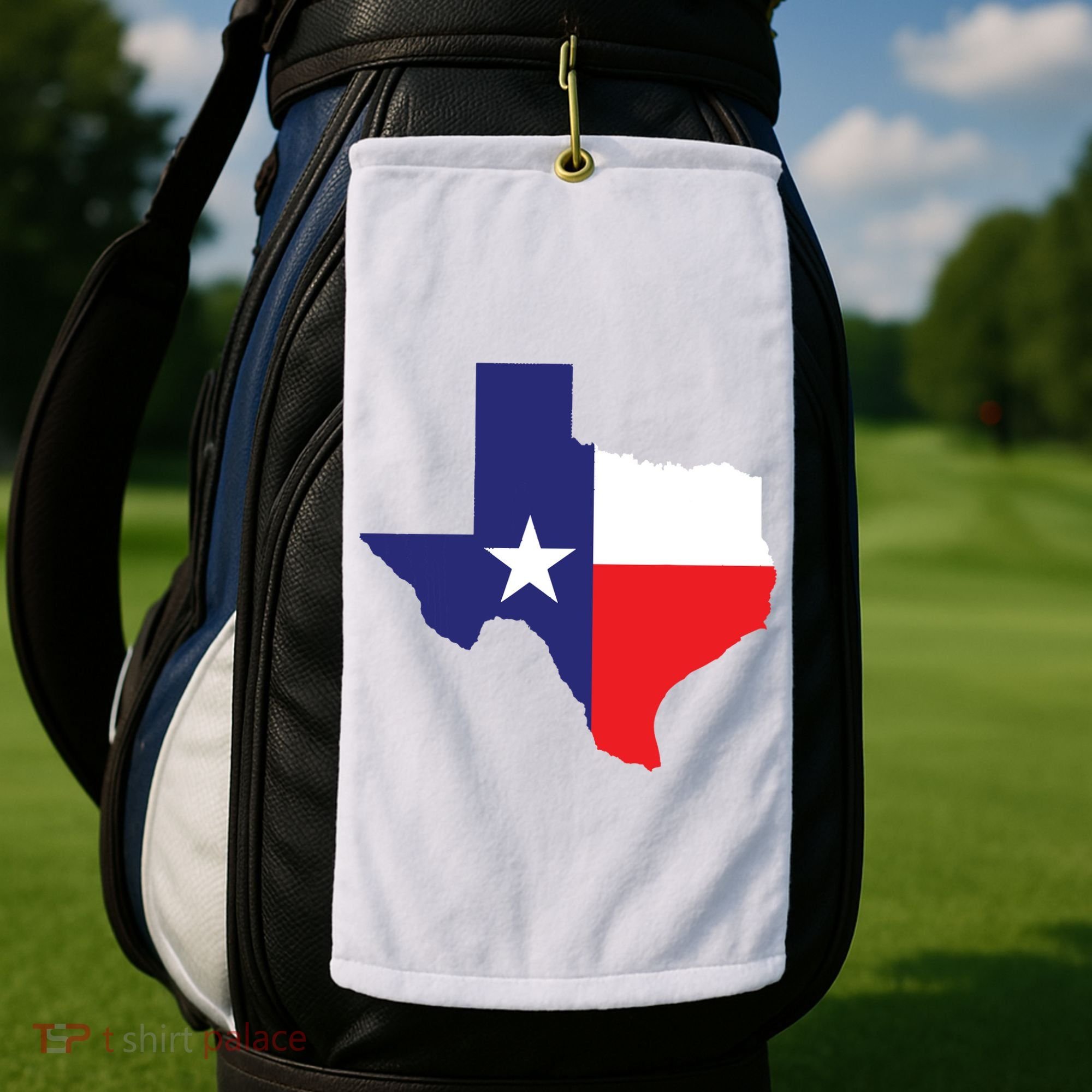 Texas State Usa Distressed Flag Grunge Texas Golf Towel
