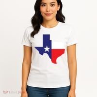Texas State Usa Distressed Flag Grunge Texas Women's T-Shirt thumb 4