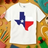Texas State Usa Distressed Flag Grunge Texas Kids T-Shirt thumb 3