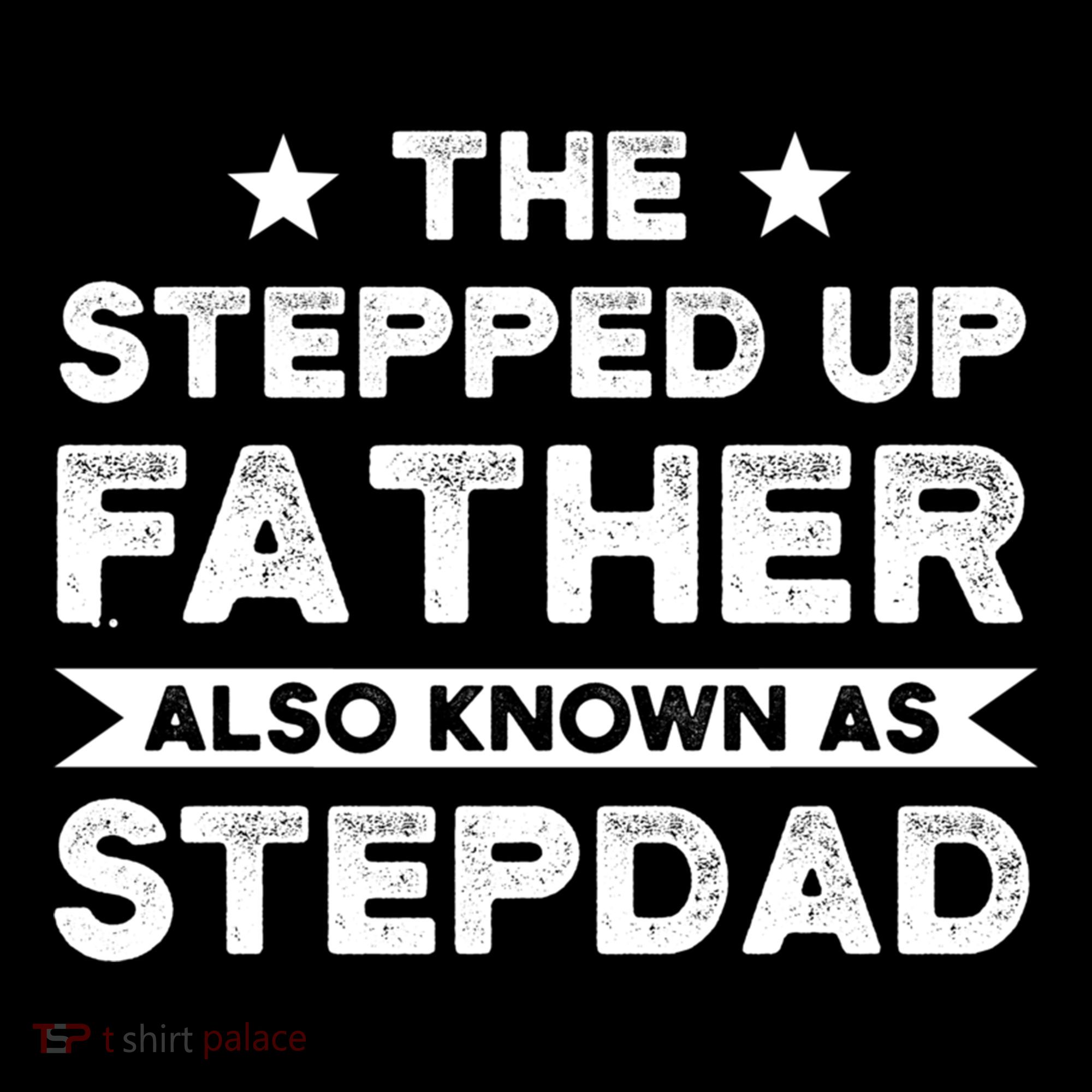 The Stepped Up Father Stepson Bonusson Stepdad Gift Women's Hoodie