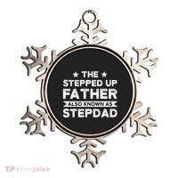 The Stepped Up Father Stepson Bonusson Stepdad Gift Ornament thumb 0