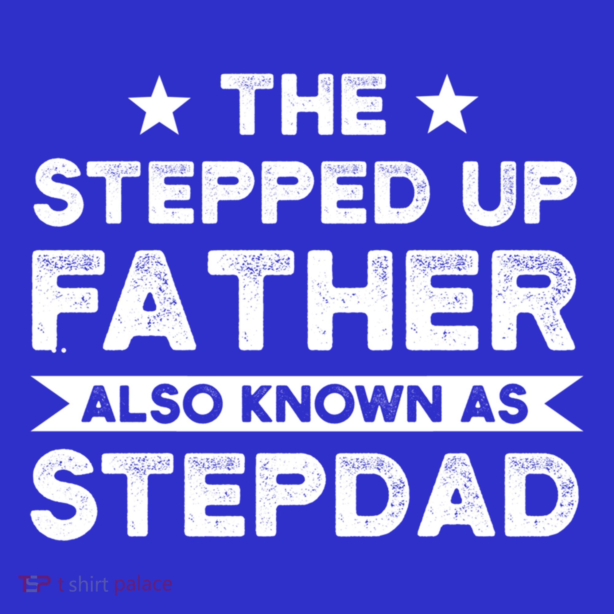 The Stepped Up Father Stepson Bonusson Stepdad Gift Apron