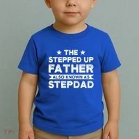 The Stepped Up Father Stepson Bonusson Stepdad Gift Toddler T-Shirt thumb 2