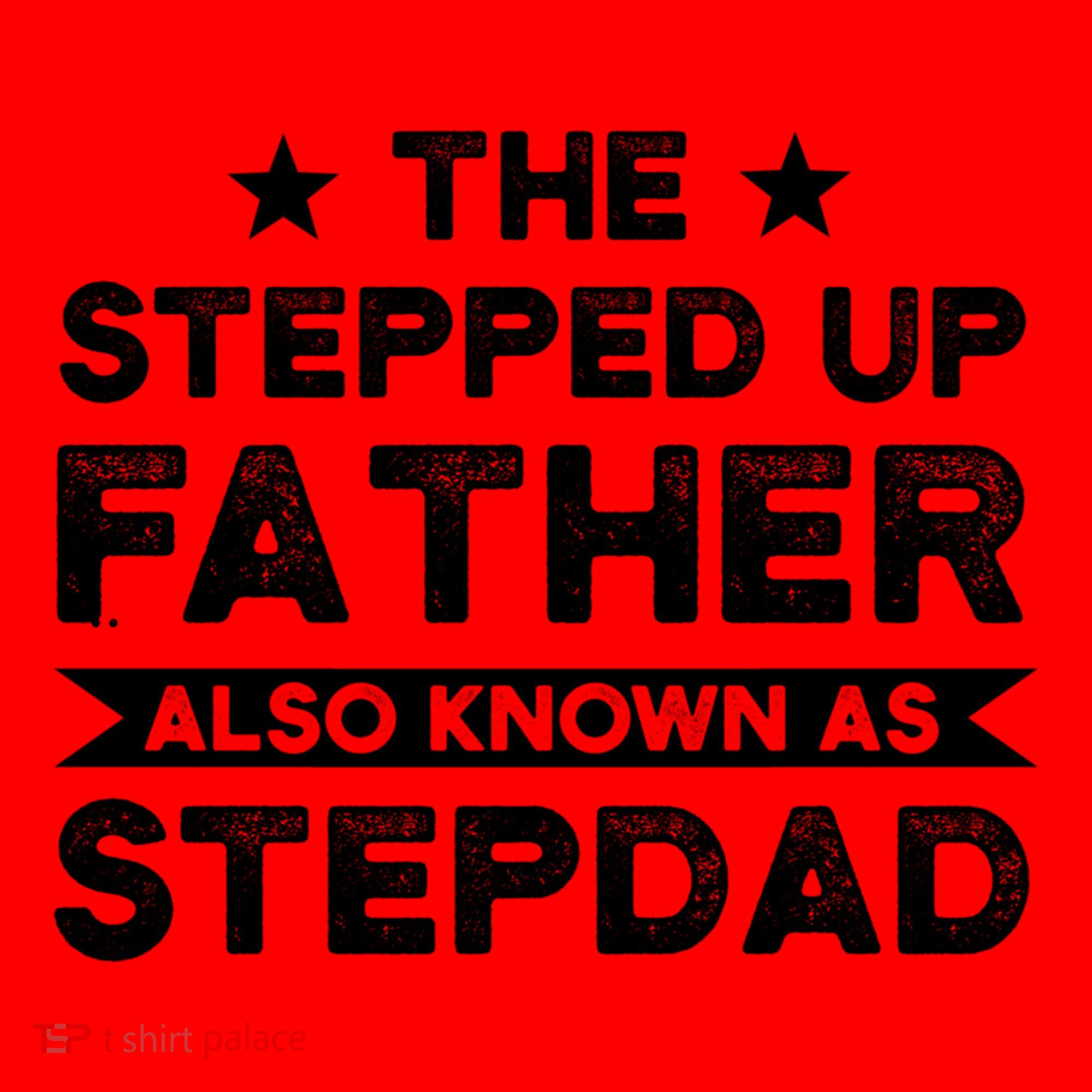 The Stepped Up Father Stepson Bonusson Stepdad Gift Santa Hat