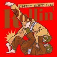 They See Us Rollin Big Foot Martial Arts Santa Hat thumb 1