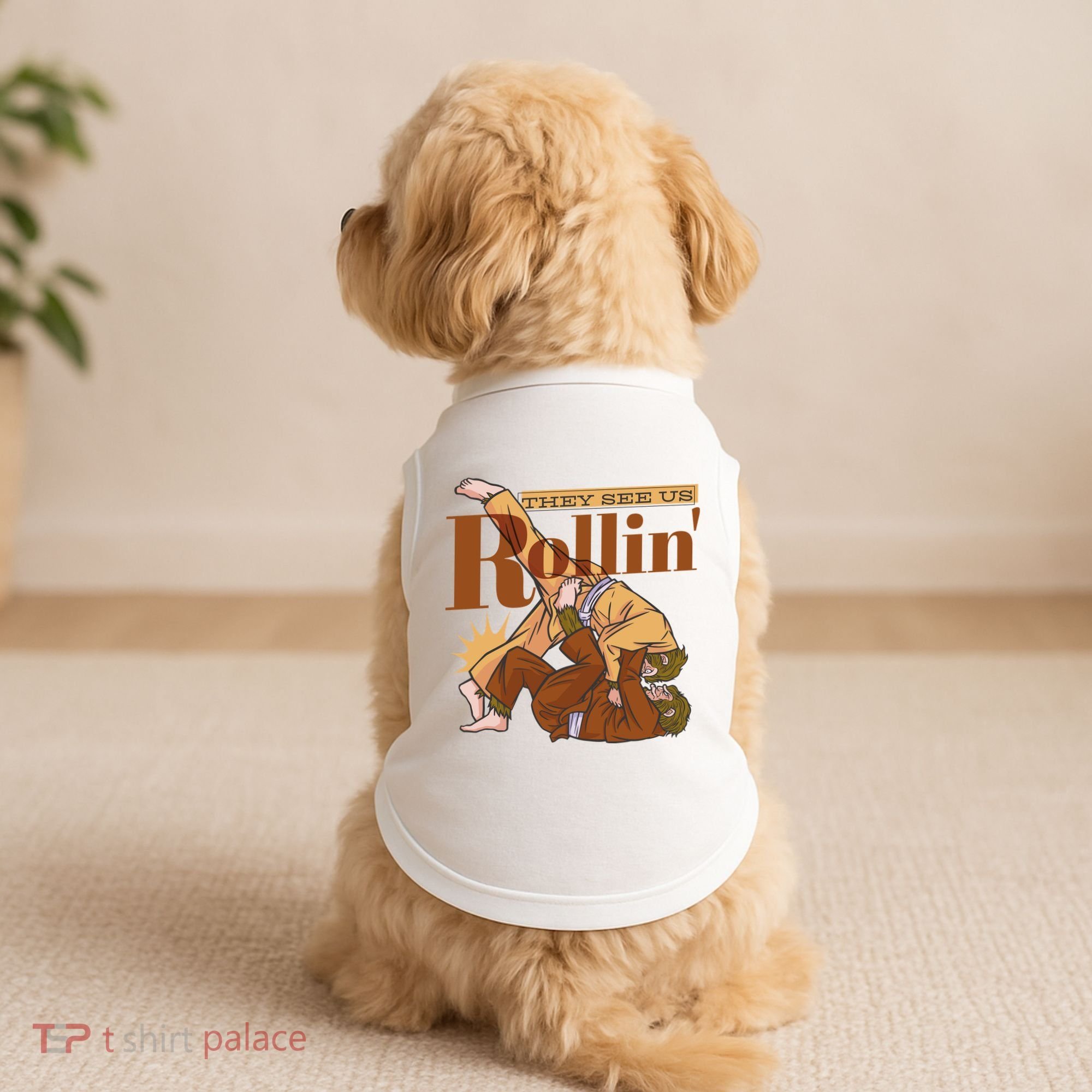 They See Us Rollin Big Foot Martial Arts Doggie Tank