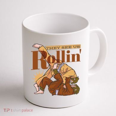 They See Us Rollin Big Foot Martial Arts Coffee Mug back