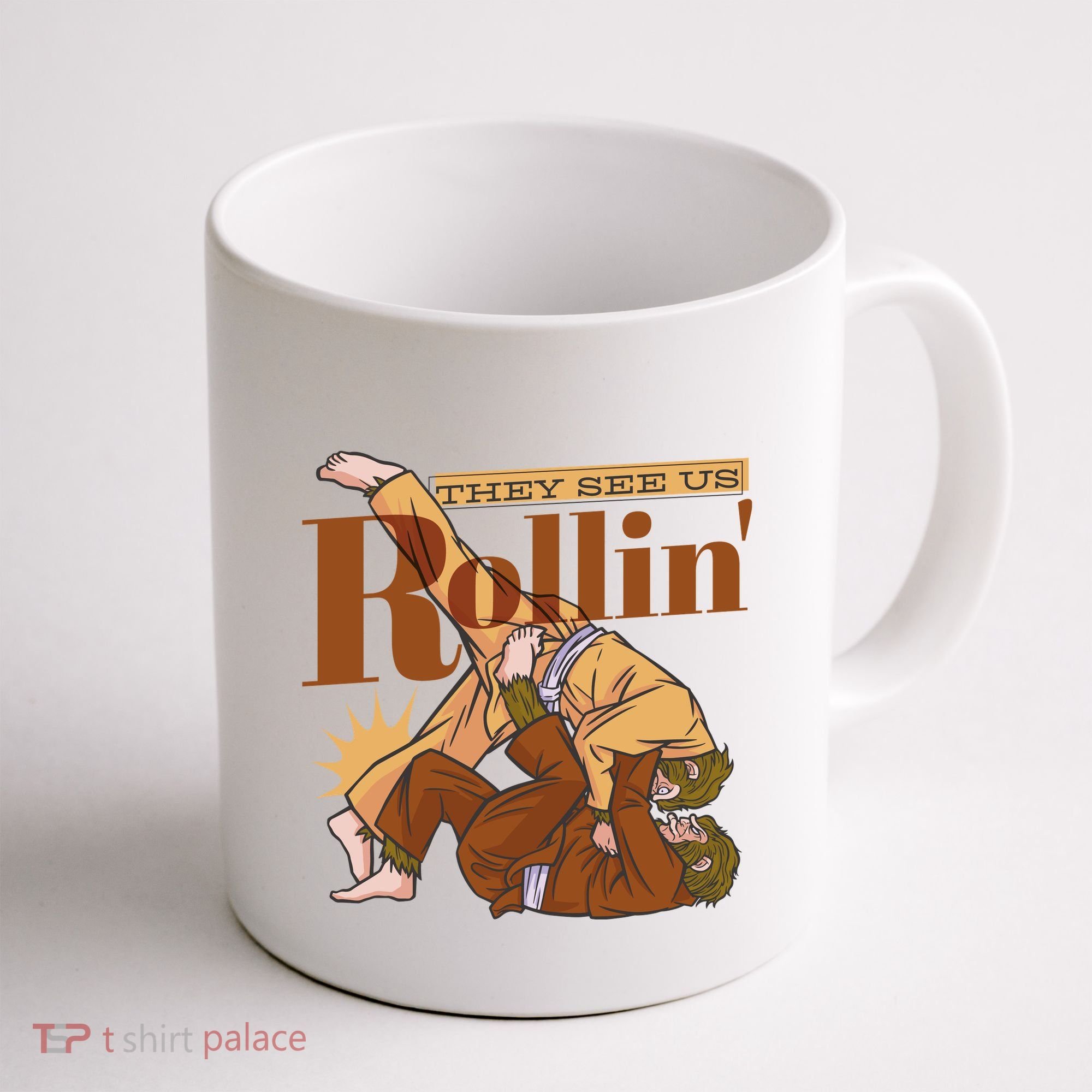 They See Us Rollin Big Foot Martial Arts Coffee Mug