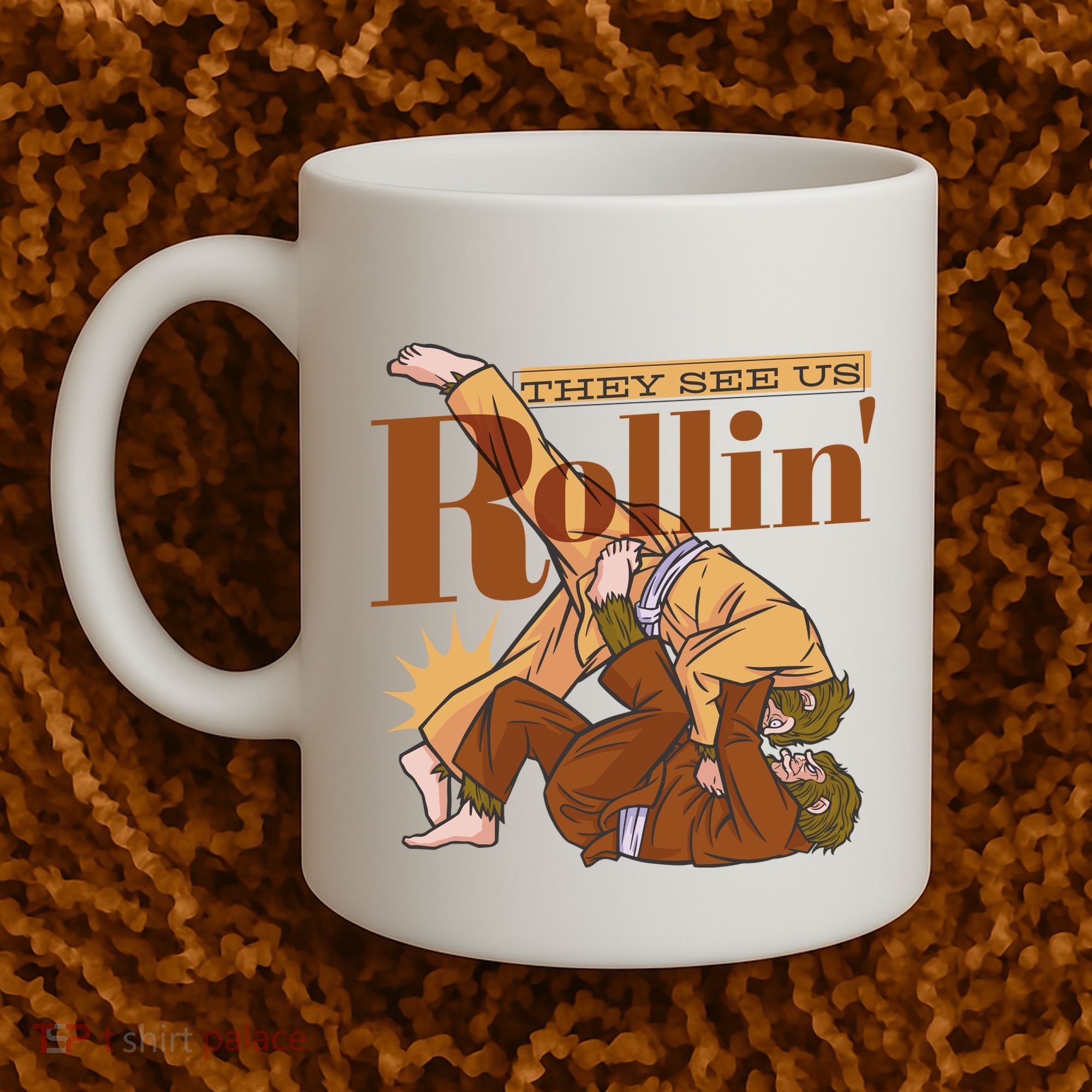 They See Us Rollin Big Foot Martial Arts Coffee Mug