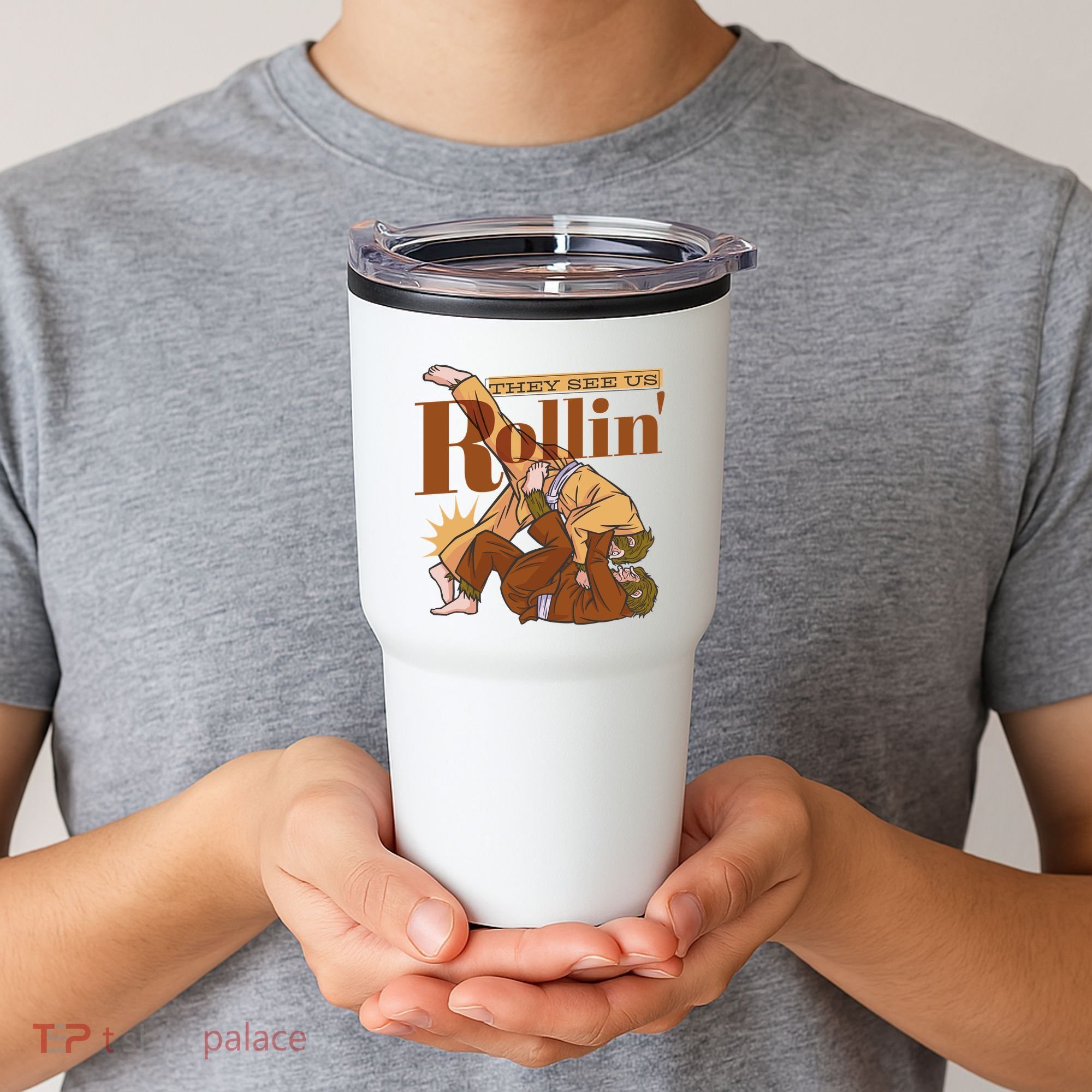 They See Us Rollin Big Foot Martial Arts Tumbler