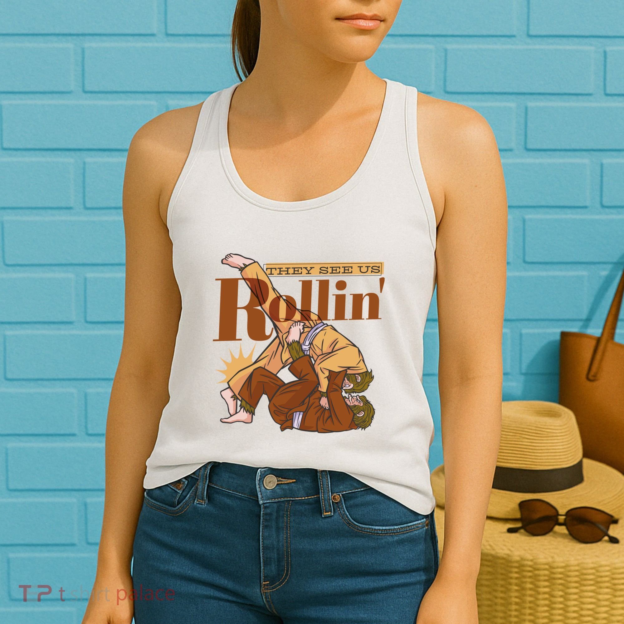 They See Us Rollin Big Foot Martial Arts Women's Tank Top