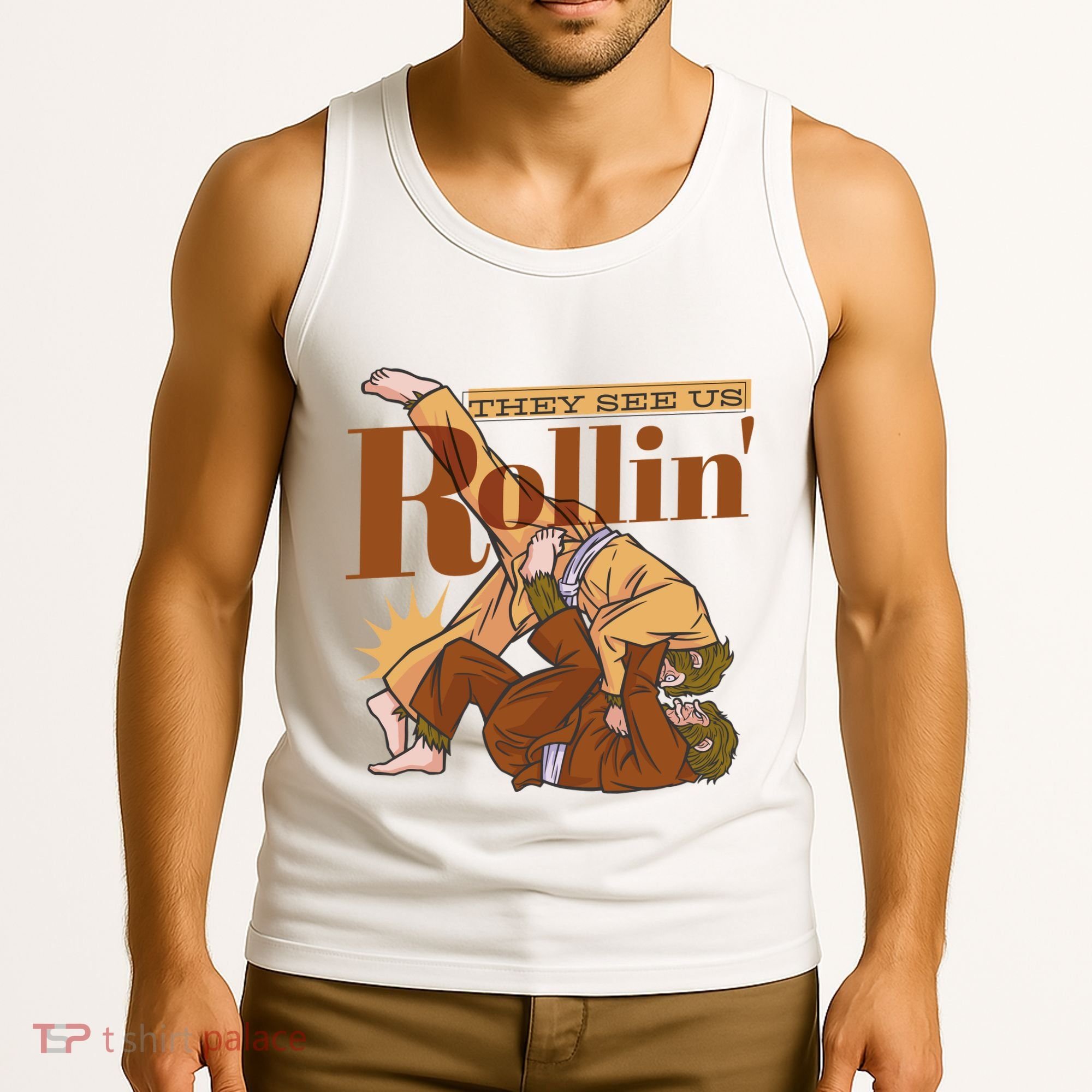 They See Us Rollin Big Foot Martial Arts Tank Top