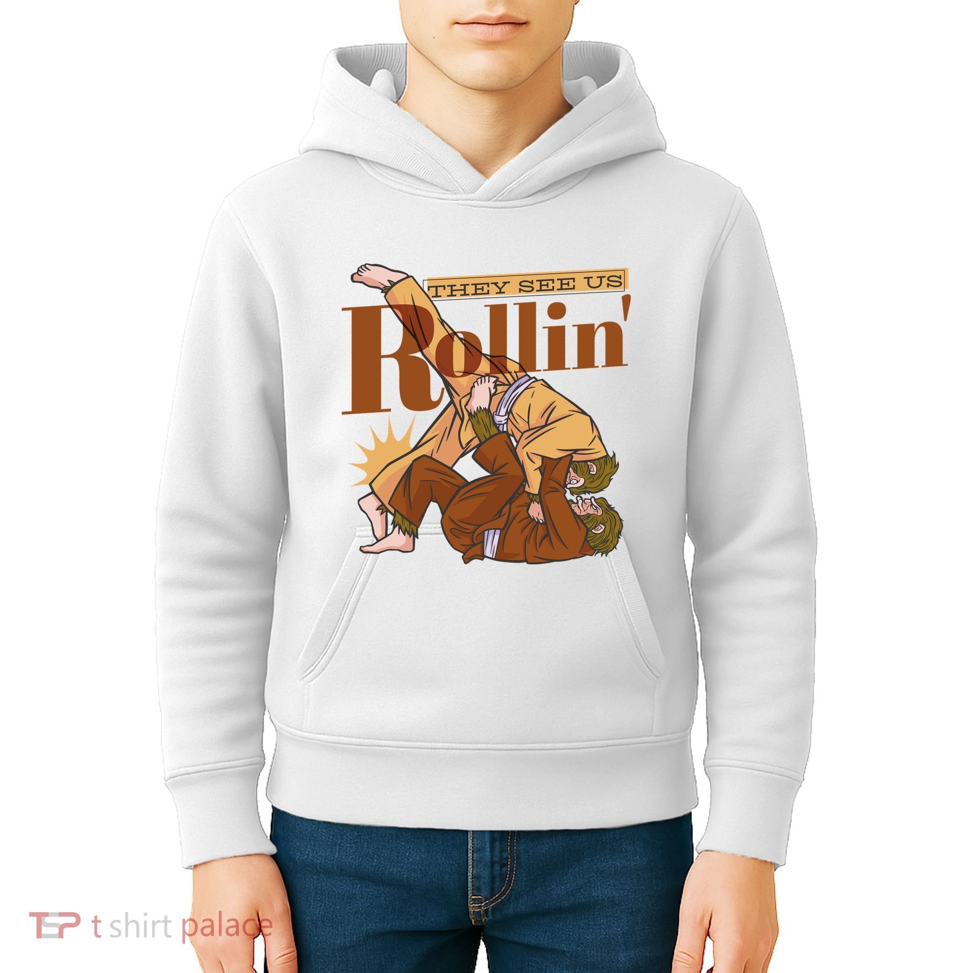 They See Us Rollin Big Foot Martial Arts Kids Hoodie