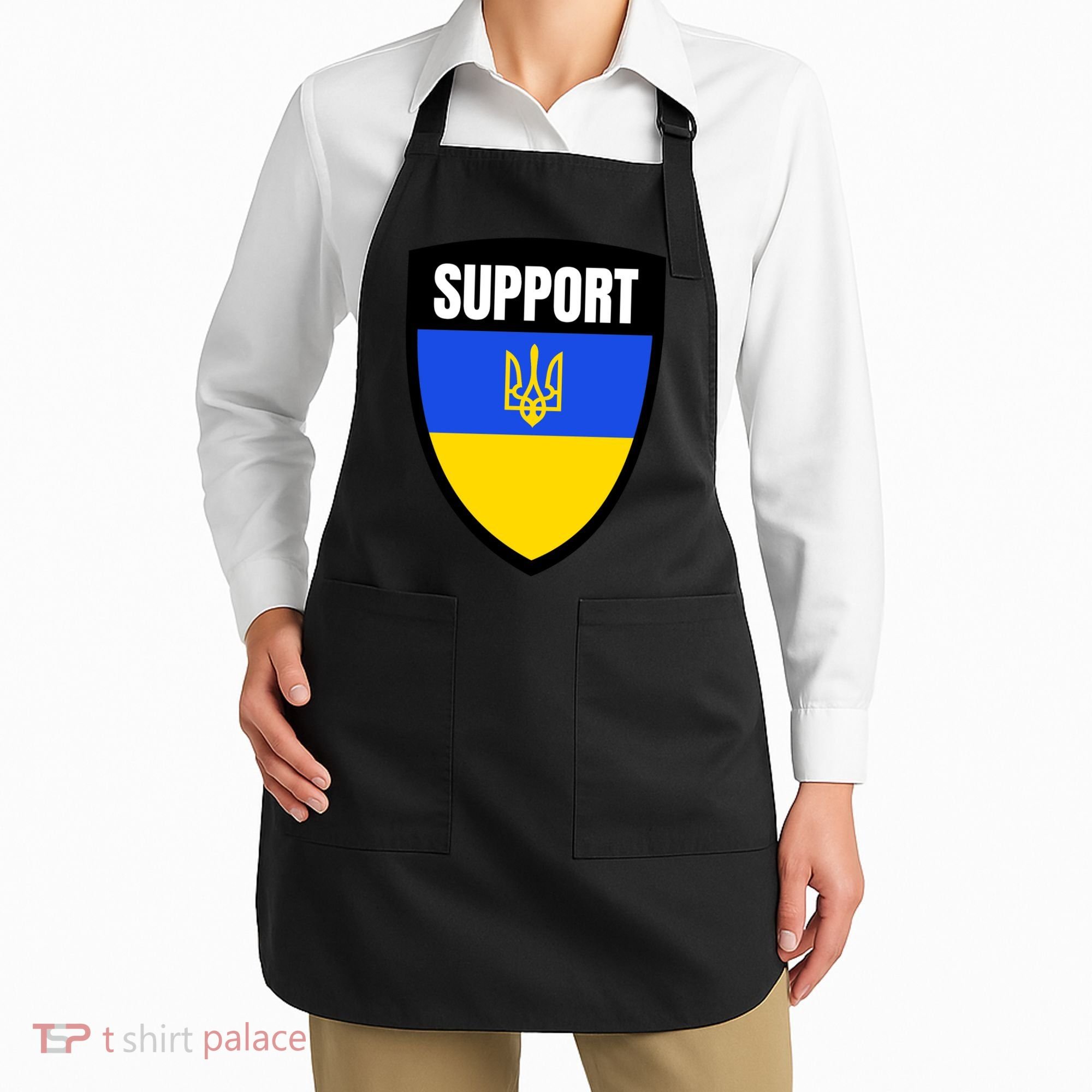 Tatical Support Ukrainian Flag Shield I Stand With Ukraine Military Apron