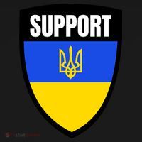 Tatical Support Ukrainian Flag Shield I Stand With Ukraine Military Women's Hoodie thumb 2