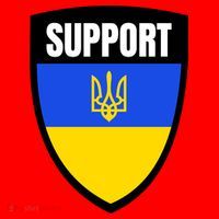 Tatical Support Ukrainian Flag Shield I Stand With Ukraine Military Santa Hat thumb 1