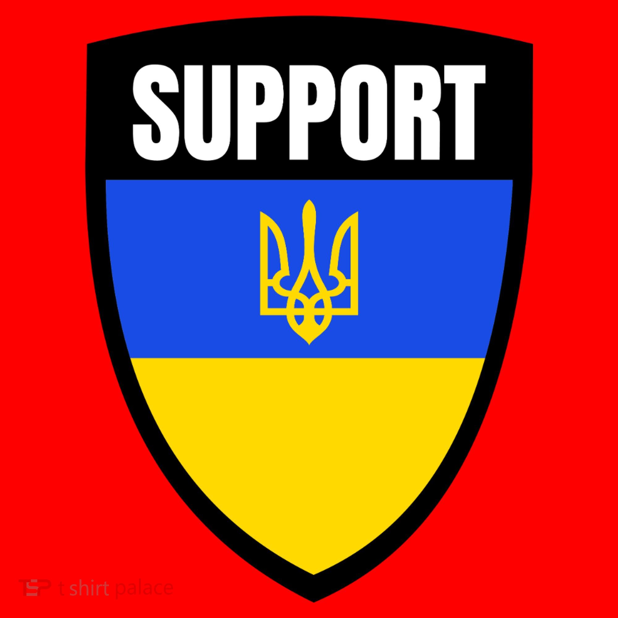 Tatical Support Ukrainian Flag Shield I Stand With Ukraine Military Santa Hat