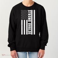 Texas Strong Uvalde United States Flag Women's Sweatshirt thumb 0
