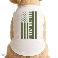 Texas Strong Uvalde United States Flag Doggie Tank thumb 0
