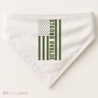Texas Strong Uvalde United States Flag USA-Made Doggie Bandana thumb 0