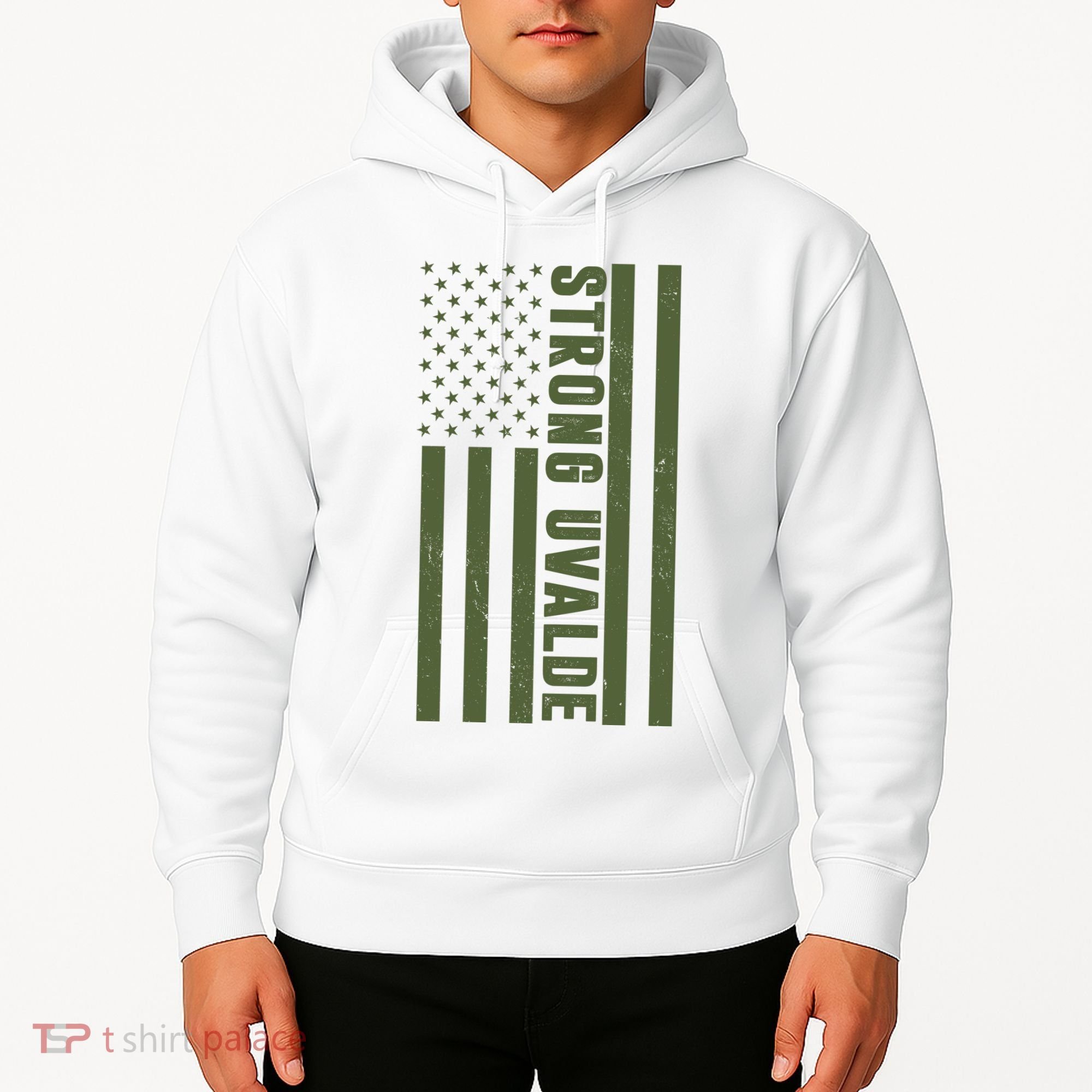 Texas Strong Uvalde United States Flag Hoodie