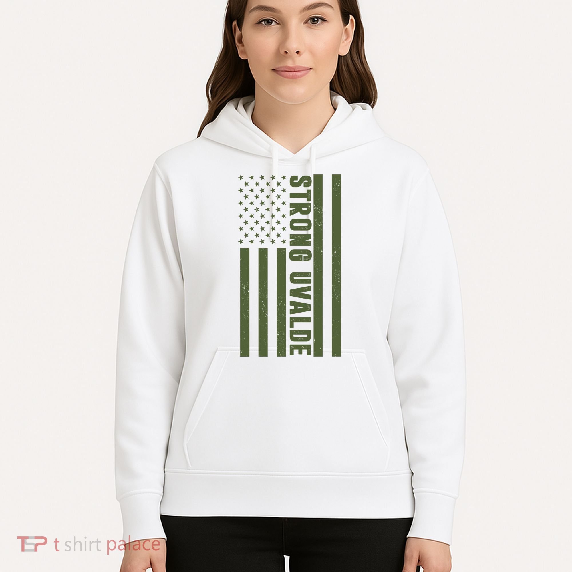 Texas Strong Uvalde United States Flag Hoodie
