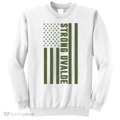 Texas Strong Uvalde United States Flag Sweatshirt