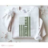 Texas Strong Uvalde United States Flag Sweatshirt thumb 2