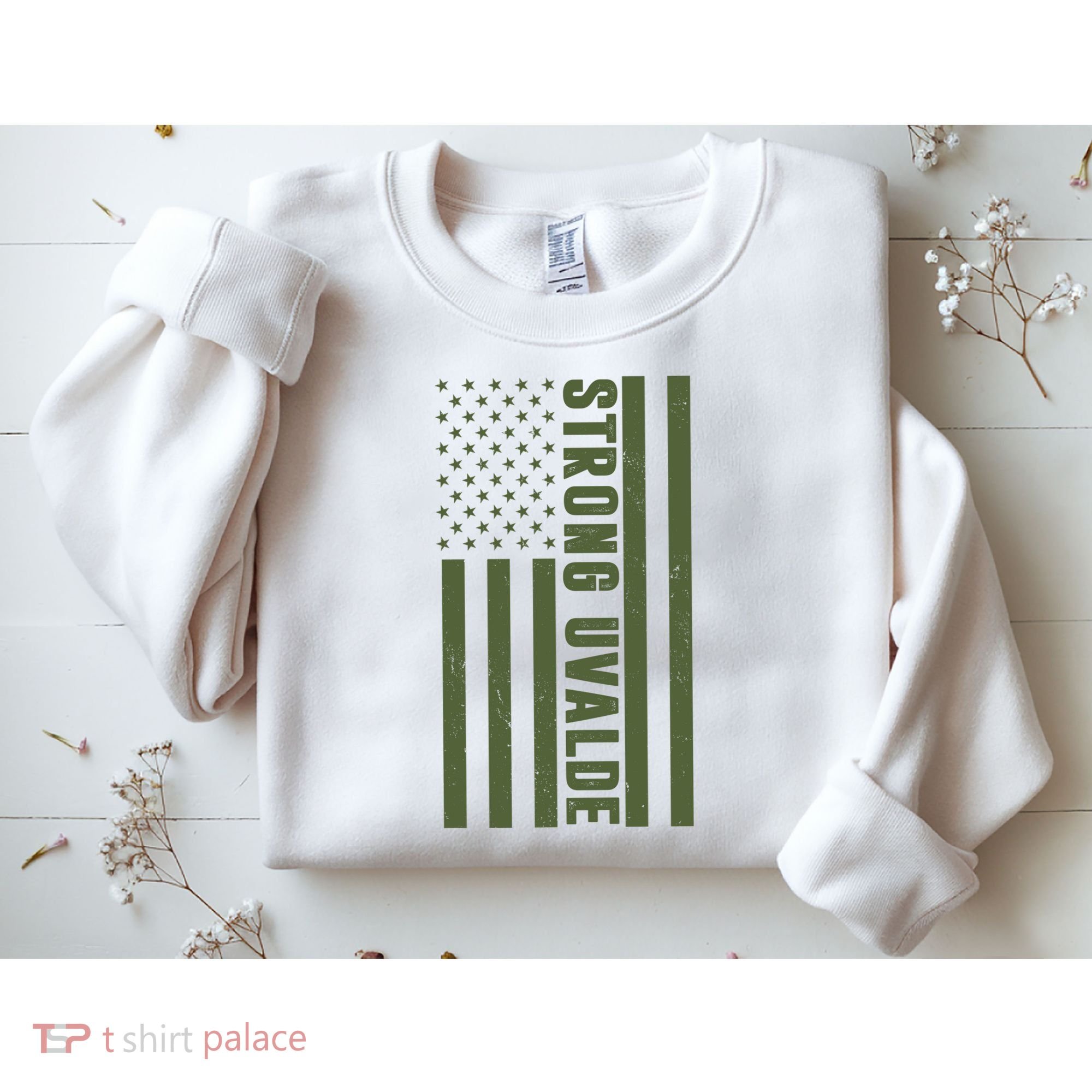Texas Strong Uvalde United States Flag Sweatshirt