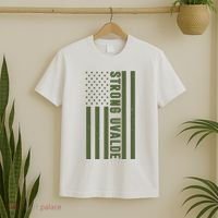 Texas Strong Uvalde United States Flag T-Shirt thumb 2