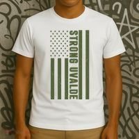 Texas Strong Uvalde United States Flag T-Shirt thumb 3