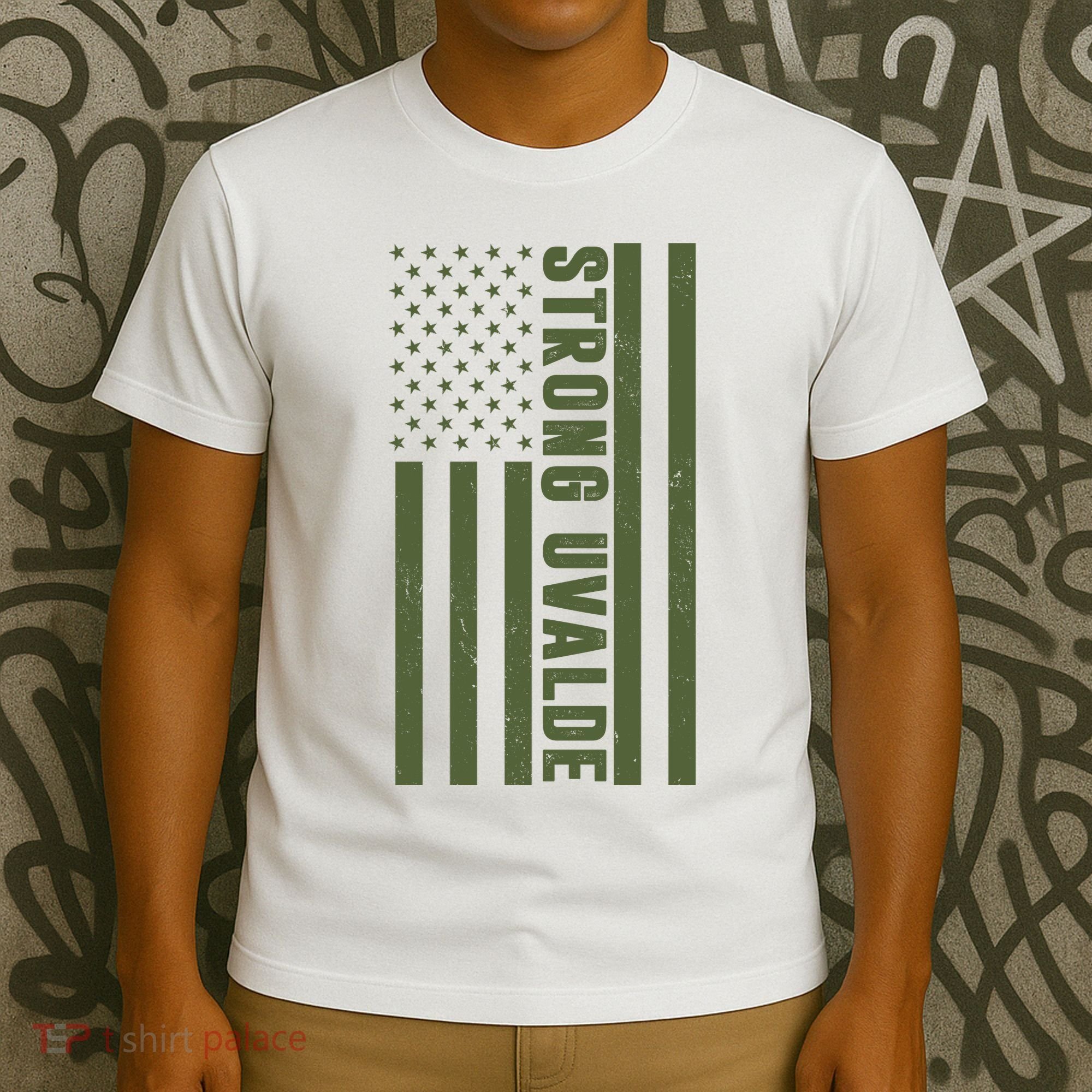 Texas Strong Uvalde United States Flag T-Shirt