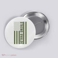 Texas Strong Uvalde United States Flag Button thumb 0